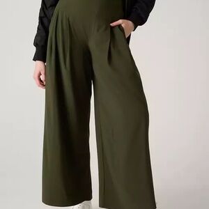 Athleta Olive Wide Leg Pants